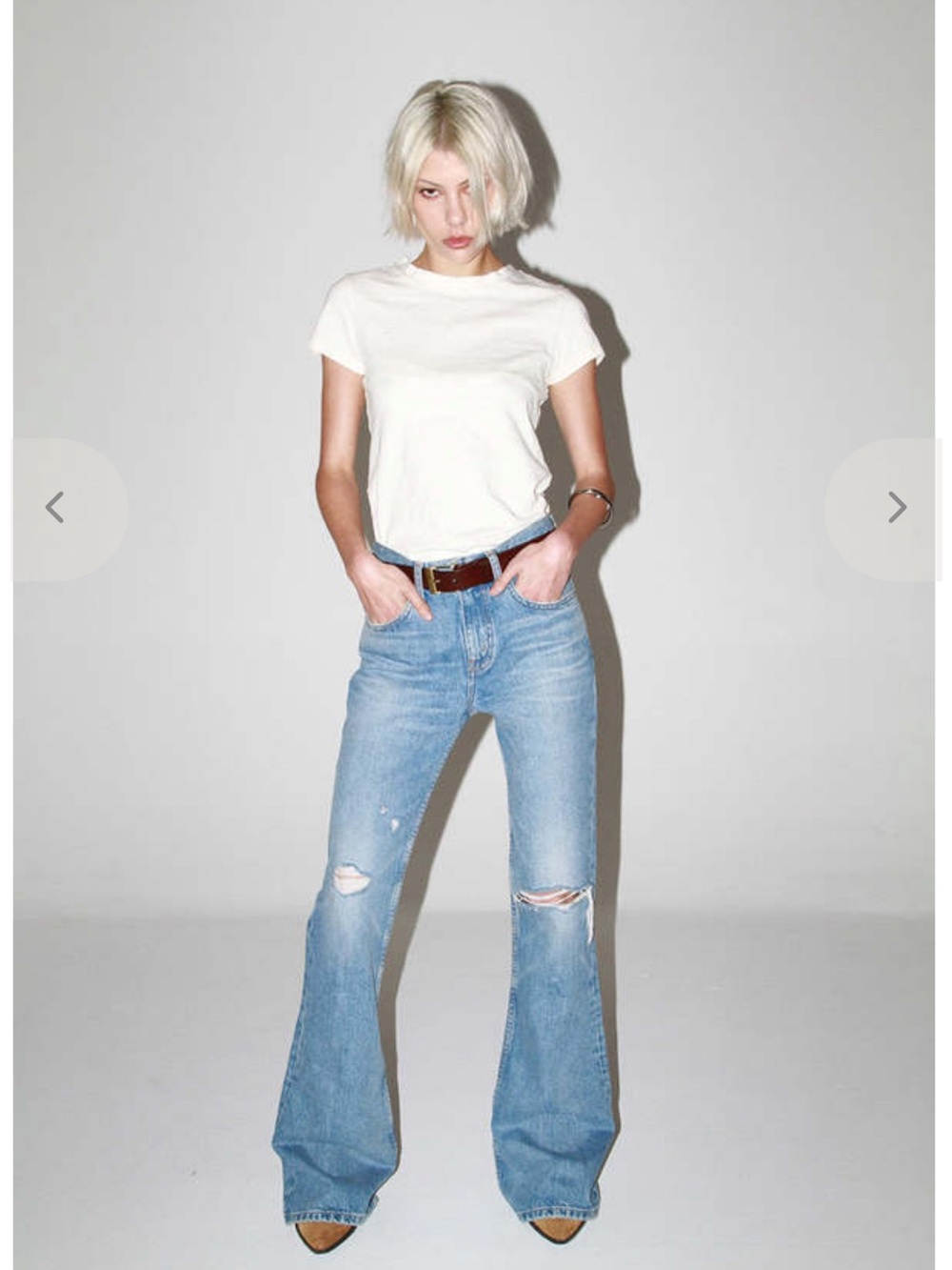 Etica Denim Atlanta Mid Rise Flare size 26